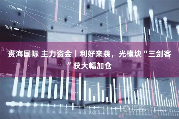 贵海国际 主力资金丨利好来袭，光模块“三剑客”获大幅加仓